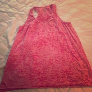 Soft pink workout tank